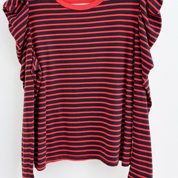 Clare V Le Puff Long Sleeve Tee Large - Picture 5 of 10